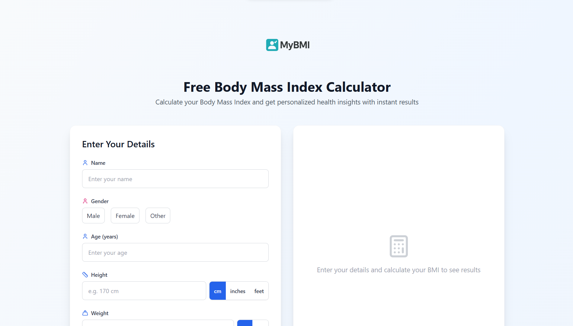 BMI Calculator